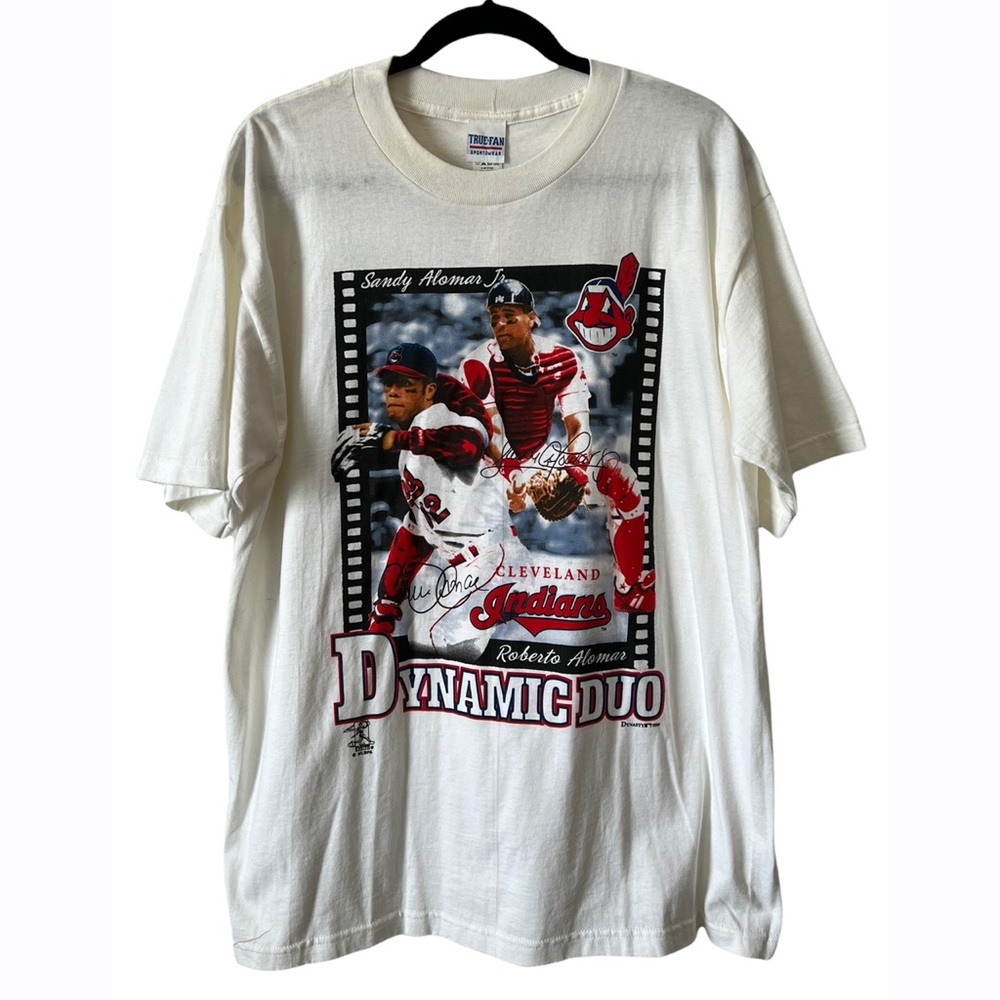 Vintage Deadstock True Fan Cleveland Indians Dynamic Duo Alomar Tee